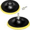 Bestgle 2 Packs 5 Inch Hook and Loop Backing Pad with M14 Drill Adapter Polisher Backer Plate Sanding Disc Pads
