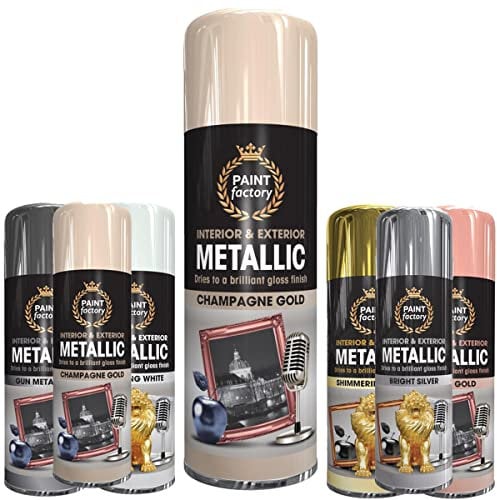 Classic Signature - 1 x Metallic Champaign Spray Paint 400ml Multi-Purpose Use, Spray for Metal and Wooden Furniture, Ornaments, Decorative Items and Much More for Interior & Exterior