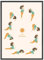 kizibi® Yoga Poster für Kinder Mit Rahmen Schwarz, Sonnengruß im Kinderzimmer, Yogaübungen Mit Kind