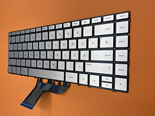 T-ProTek DEUTSCHE-Tastatur Keyboard Beleuchtung kompatibel für HP Spectre x360 13-w031ng (Z5F00EA)