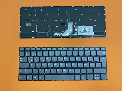 T-ProTek DE-Tastatur Keyboard Beleuchtung kompatibel für Lenovo Yoga 920-13IKB (80Y7)