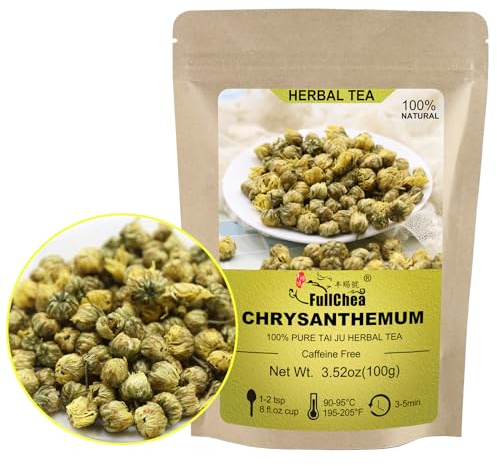 FullChea Top Grade Chrysanthemum Tea, 3.52oz/100g, Tai Ju Herbal Tea