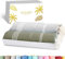 SOLTAKO Fouta Bali Premium, 2er Set, Khaki/Pastellgrau, 100/200cm
