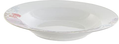 Plato Hondo de la Marca DKD Home Decor Flores (21.5 x 21.5 x 3.5 cm) (2 Piezas) (Referencia: S3026043)