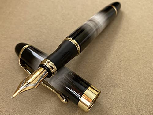 Rhapsody Jinhao x450 Fountain Pen 0.5mm Medium-Fine Nib Ink Pens (Latte-Effect)