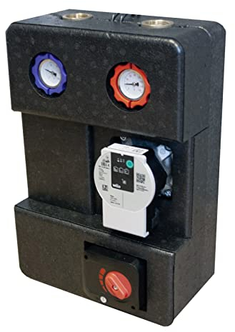 SUNEX® Heizkreisstation GPO S DN25 WILO Pumpengruppe mit Stellmotor Heizkreisset Umwälzpumpe für Heizungsanlagen Kühlsysteme Fußbodenheizung