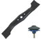 Spares2go Lama rotante compatibile con tosaerba Honda HRB535 HRB536 HRD535 HRG536 (53 cm) + temperamatite