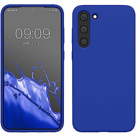 kwmobile Cover per Samsung Galaxy S23 Plus Custodia - Back Case per Smartphone in Silicone TPU - Protezione Gommata - blu baltico