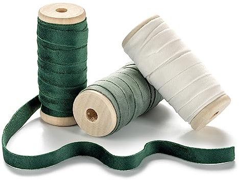 CHUQING Samtband 10mm Samtborte Schmuckband Schleifenband Zierband Zierborte Borte Band geschenkband für Geschenkverpackungen Weihnachten Hochzeit