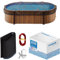 Yankee Pool-Netzabdeckung für ovalen Pool, 3,6 x 7,6 m, robustes 0,4 cm oberirdisches Laubnetz, Schwimmbadnetz zum Schutz vor Blättern, Schmutz und Verstopfung