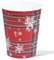 ZVK Bicchieri di carta per feste natalizie, 9 once 12 pezzi Bicchieri per bevande, Fiocco di neve, Bicchieri di carta usa e getta 250ml Stoviglie per feste