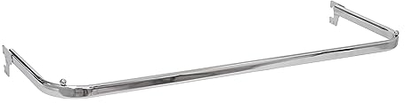 Konfektionsrahmen New York B100 x T35 x H3 cm verchromt, stabiler U-Rahmen zum Einhängen in Wandschienen, Kleiderstange für Textilien, Garderobenstange stabiles Stahlrohr, Ladenbausystem