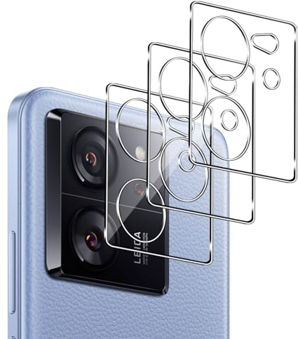 QULLOO Kamera Schutzfolie für Xiaomi Mi 13T / 13T Pro 5G, 3 Stück 9H Härte Kamera Schutz Glas HD Klar Linse Folie Anti-Kratzen Kameraschutz