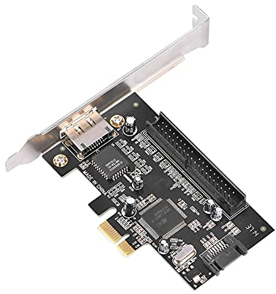 KIMISS PCI-E-Controller-Karte, PCI-spezifisch für IDE Ata133 II Esata -Karten-Adapter-Konverter 2 Innere SATAII-Schnittstelle für Winds 2000 XP Server 2003 XP Sixty Four Bit
