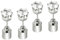 SAFIGLE 2Paare LED Ohrstecker Leuchtende Ohrstecker für Damen und Herren Party-accessoires für Konzerte und Nachtleben Zufällige Farbe