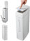 XJKLBYQ Bathroom Trash Can 4x8x17in 4.5L Slim Bathroom Bin with Toilet Brush Holder Press-Opening White Rectangular Toilet Trash Can for Toilet Kitchen Space Saving, Slim Trash Can With Lid