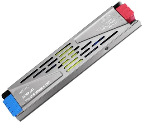 KSIBNW LED Trafo 12V 400W LED Transformator, 230V auf 12V Netzteil Adapte Treiber Schaltnetzteil kein LED-Flimmern kein Transformator-Rauschen LED Driver für Led Lampen, AC 230V to DC 12V 33,3A 400W