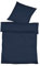 liebling Halbleinen Bettwäsche 155 x 200 + 1 x 80 x 80 cm, Farbe Navy, Bettbezug aus 50% Leinen & 50% Baumwolle, kühlend & atmungsaktiv, waschbar 60 Grad, Ökotex 100