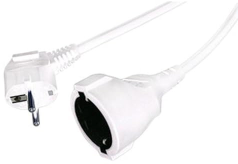 Rallonge de 4 mètres, 3 x 1,5 mm et 16 A, idéale pour l'extérieur. avec câble H05VV-F.BL, Garantie sécurité et résistance pour Vos appareils électriques Usage Quotidien.