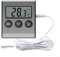 Hasaller Monitoring Thermometer for Refrigerator Freezer Fridge Adjustable Temperature Unit Digital Thermometer Temperature Monitor with External Probe for Fridge Freezer Refrigerator Aquarium