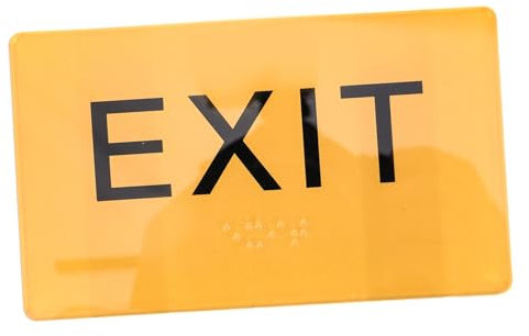 IWOWHERO Acryl-braille-schild Für Blinde Outdoor-austrittsschild Langlebig Und Stilvoll Verbessert Die Kommunikation Und Zugänglichkeit Für Sehbehinderte Personen Geeignet Für