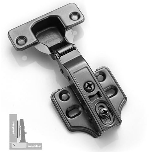 4 Pièces Charniere Porte Placard 105° avec Amortisseur Intégré, 35mm Fermeture Douce Hydraulique Charniere Porte Cuisine, Charnières pour Placards Armoires Cuisine Portes D'armoire Meubles