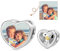 GNOCE Charm Perle Snoopy umarmt Woodstock Personalisierter Foto Herz Charm 925 Sterlingsilber Beads Charms für Frauen und Mädchen Schmuckgeschenk