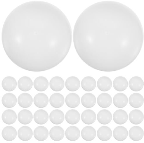 TOBBOMEY 100stücke Nachtleuchtende Tischtennisbälle Kunststoff Elastische Party Und Spielbälle Für Innen Und Außenaktivitäten Für Familienfeiern Und Schulveranstaltungen