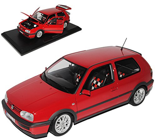 Volkwagen Golf III G*T*I Rot 3 Türer 20 Jahre Edition 1991-1997 1/18 Norev Modell Auto