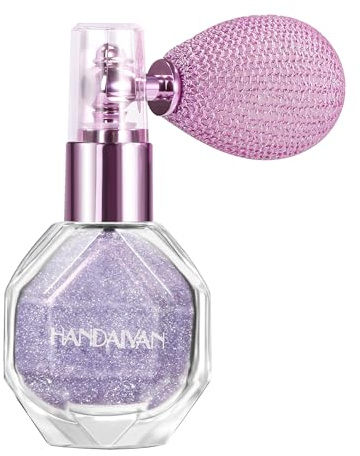 Glitter Spray for Face, Body & Hair | Sparkle Cosmetic Shimmer Highlighter | Perfect for Christmas, Raves & Parties-Purple