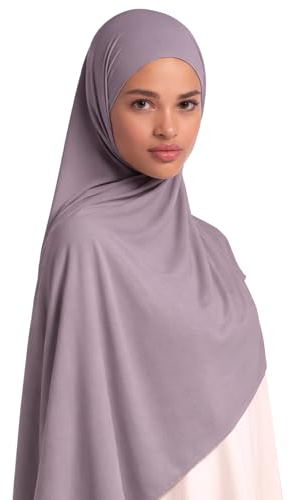 bhb 100% Baumwolle Cotton Jersey Hijab – Damen Kopftuch – Premium Qualität – 180x100 cm – Weich, Atmungsaktiv & Blickdicht