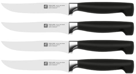 Zwilling 39190000 Vier Sterne - Juego de Cuchillos para Carne (4 Unidades)