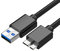 CABLEPELADO Cable Micro USB 3.0 | hasta 5 Gbps | Cable USB Disco Duro Externo Compatible con Toshiba Canvio, Seagate FreeAgent y Western Digital (WD) My Passport/Elements | Negro | 50 cm