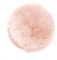 Teppich Wölkchen – Flauschiger Hochflor Teppich-Schlafzimmer-Rund - Schaffell Kunstfell Lammfell - Bettvorleger & Läufer - weicher Fellteppich-Rund - Rutschfester Kleiner Teppich - Rosa - Rund 45cm