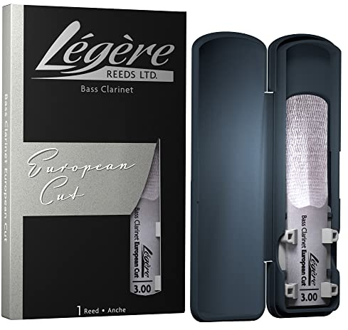 Légère Reeds - Bass Clarinet Reed, European Cut, Strength 3.00 (BCES3.00) - Premium Synthetic Woodwind Reed