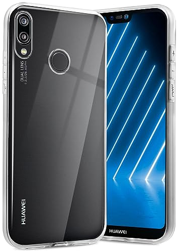 ONEFLOW Ultra Clear Case Kompatibel mit Huawei P20 Lite Hülle Transparent, Handyhülle aus Soft Silikon, Extrem Stoßfest und Flexibel, TPU Schutzhülle Durchsichtig - Klar