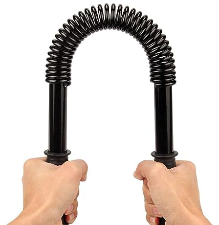 Profi Königsfeder Biegehantel Fitnessgeräte für Armtrainer Handtrainer Hanteltraining Kraftraining Rückentrainer, Power Twister Fitness Training Expander,70kg