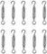 HSEAMALL, Tenditore con gancio e occhiello, in acciaio inox 304, per tendere corde e cavi, M4 Turnbuckle gancio e occhio