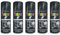 HitlineUK Spray Paint - Jet Black Gloss - (Case of 5 x 250ml cans) Spray Paint for Metal, Wood, Stone, Cardboard and Paper