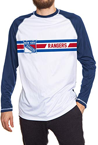 Calhoun Herren Rashguard NHL gestreift, New York Rangers, Mittel