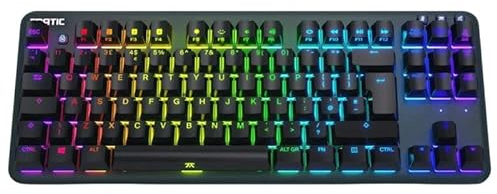Fnatic miniSTREAK TKL Keyboard, MX Silent RGB RED, schwarz - Nordic