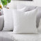 Yaertun 2er Set Superweichen Kissenbezüge Dekokissen Kissenbezug Sofakissen Dekorativ Couchkissen Kissenhülle Bezug Weich für Wohnzimmer Schlafzimmer 16x16 Inch,40x40 cm Weiß