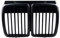 AutOcean Kühlergrill Ersatz für BMW E30 3er M3 1982-1994 Fronthaube Stoßstange Grill Mattschwarz