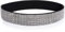 YooAi Strass Elastischer PU Ledergürtel Glänzender Kristall Stretch Taillengürtel Breiter Taillenbund für Frauen Kleid 80cm Schwarz