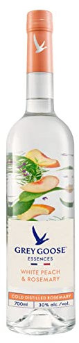 Grey Goose Essences White Peach & Rosemary, 30% ABV, 70cl / 700ml, Natural Flavoured Vodka Spirit Drink, Made with Grey Goose Vodka, Infused With Real Fruits & Botanical Essences