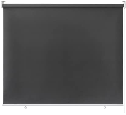 Froadp 180x240cm Außenrollo Sichtschutzrollo mit Reflektierende Thermofunktion Kunststoffbeschichtung Senkrechtmarkise Außen Vertikalmarkise Fensterrollo für Balkon Terrasse Garten (Anthrazit)