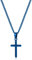 murtoo kette herren, halskette kette, kreuz kette, kreuzanhänger, edelstahl kette, geschenk herren(blau,S,50cm)
