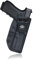 Gun Holster, IWB Kydex Holster Custom Fit: Glock 17 (Gen 1-5) / Glock 22 31 (Gen 3-4) Pistol - Innen Bund verdeckt tragen - ADJ. Cant Retention - Mag-Button abdecken - Holster Tasche (Black, Right)