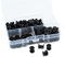 MABAHON 80pcs tornillos Chicago,M5x6mm remaches de tornillo,remaches para cuero,Tornillo Chicago Remache,para cinturón de cuero,libro de recortes,encuadernación(negro oscuro)