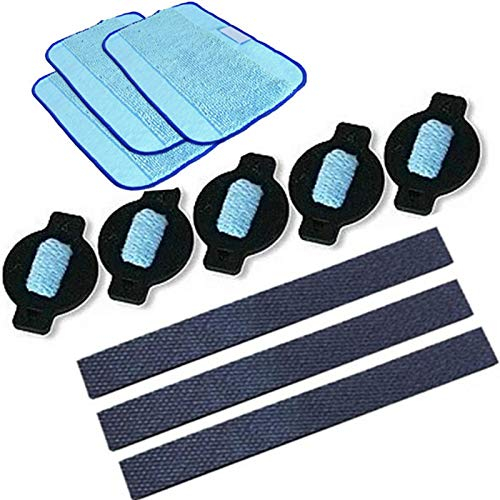 Plouluyt 11pcs/lot robot wheel tire mop cloth water cap Replacment for 320 380 381 380T 390 390T Mint 4200 4205 5200 5200C